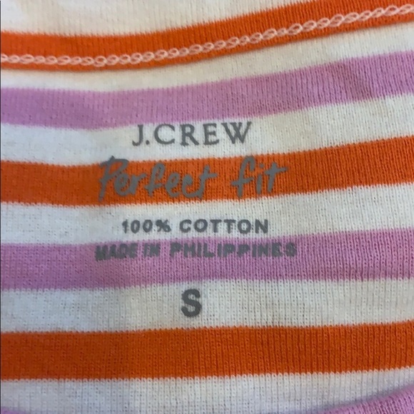 J. Crew perfect fit striped cotton t-shirt - Picture 3 of 5